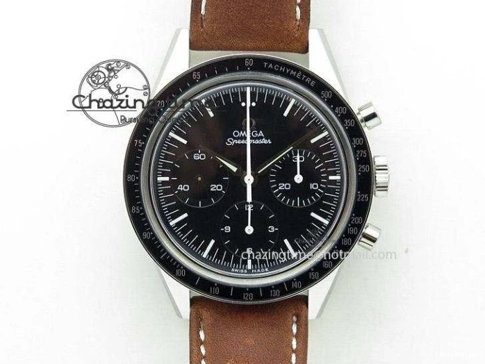 0420 Speedmaster ’57 RG Chrono AXF Best Edition On Black Leather Strap A Colorful 8284